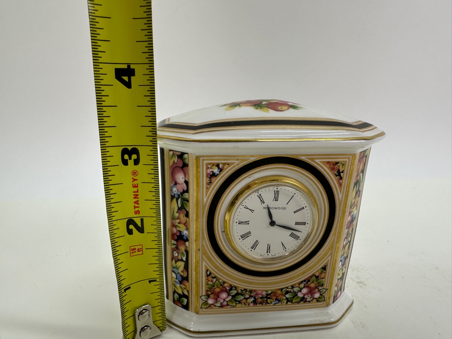 Wedgwood Clio Bone China Quartz Desk Clock 3.5'H [Photo 6]