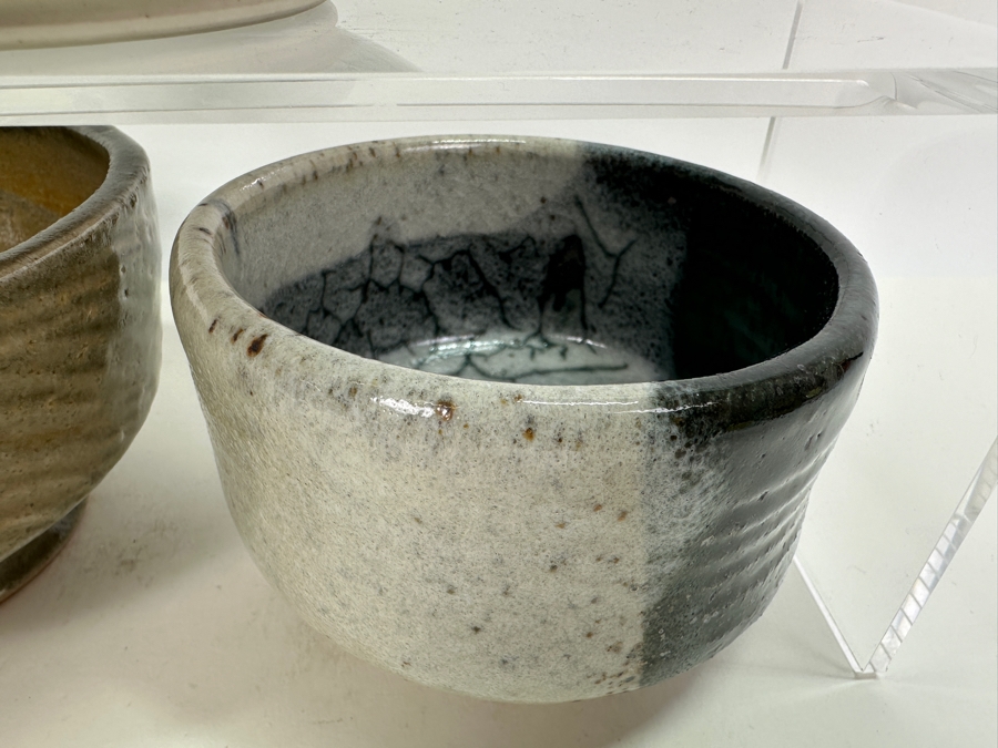 Collection of Signed Studio Pottery Largest Bowl 7.5'W [Photo 4]