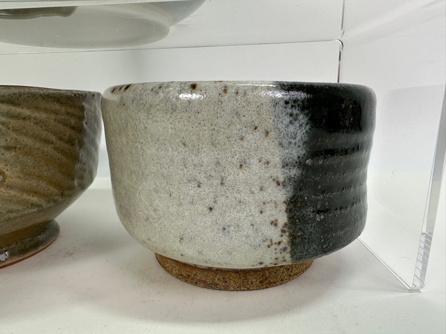 Collection of Signed Studio Pottery Largest Bowl 7.5'W [Photo 3]