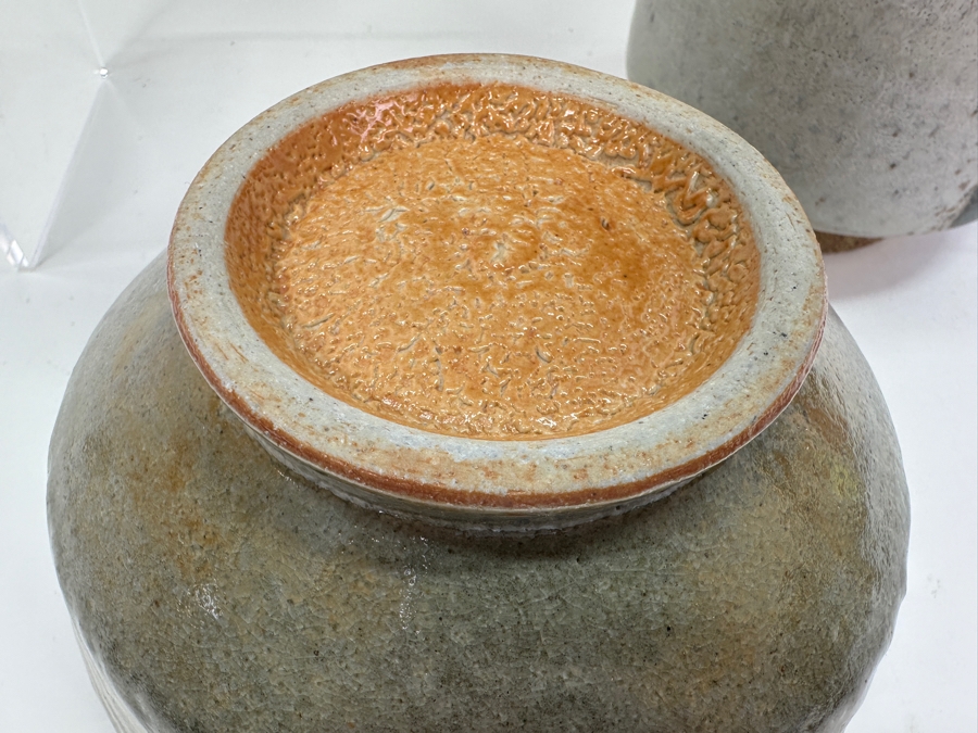 Collection of Signed Studio Pottery Largest Bowl 7.5'W [Photo 7]