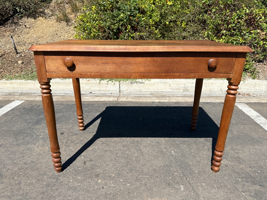 Just Added - Antique Wooden Writing Desk 42'W x 23'D x 28'H