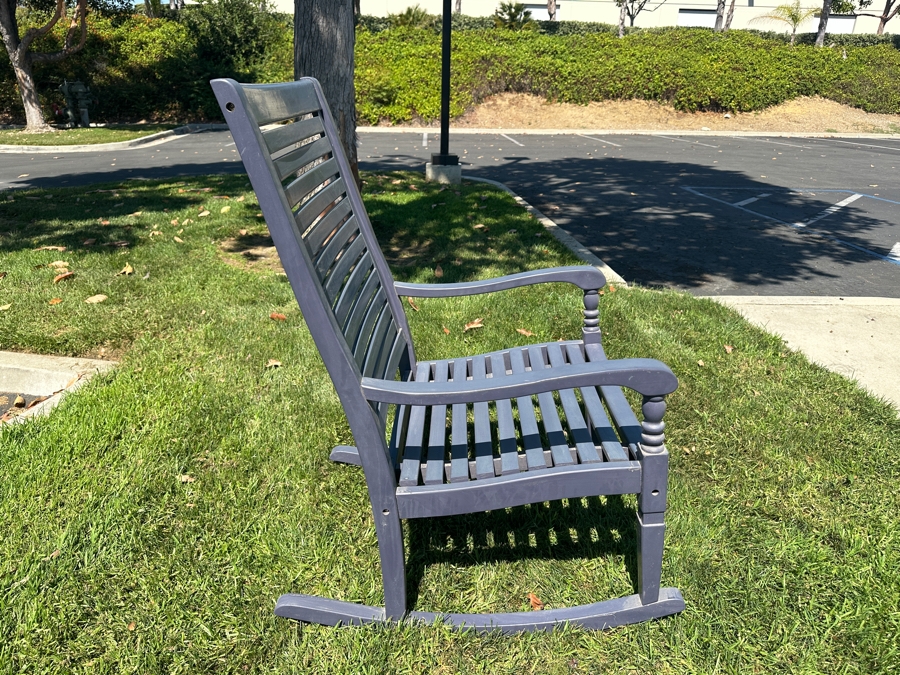 Just Added - Oversized Wooden Painted Rocking Chair 24.5'W x 33'D x 41'H [Photo 4]