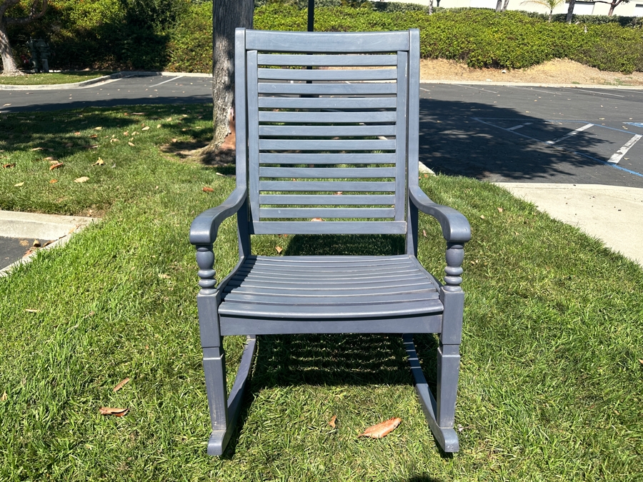 Just Added - Oversized Wooden Painted Rocking Chair 24.5'W x 33'D x 41'H [Photo 3]
