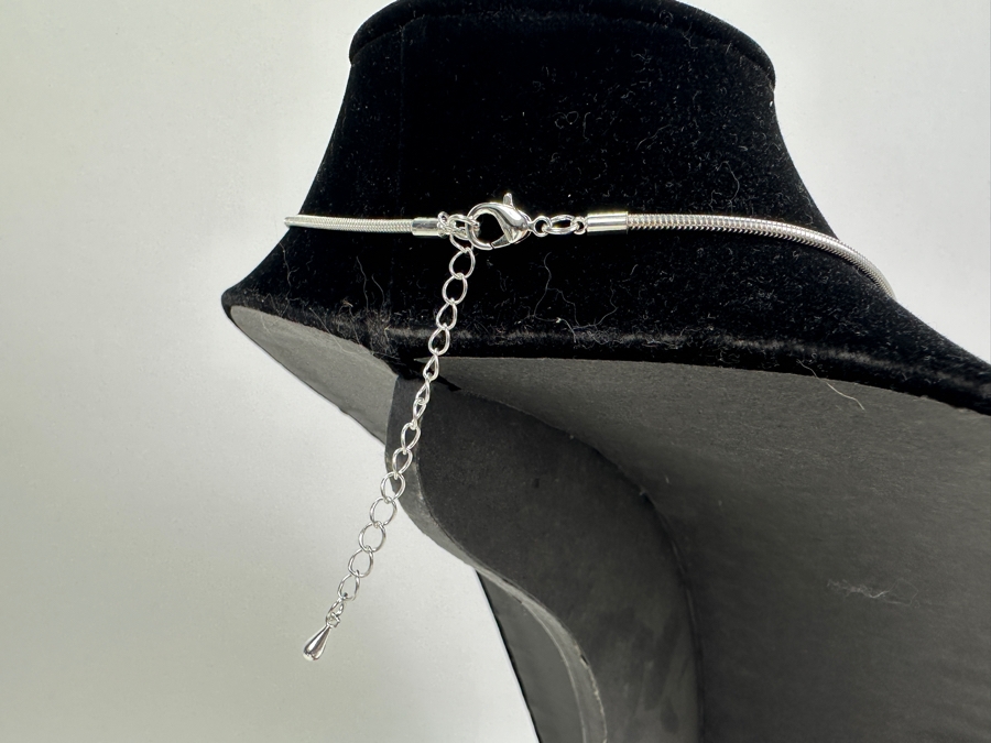 Pair Of Modernist Necklaces By Palm Springs Jewelry Designer Laurent Scott Collection Contempo Series 14'L & 30'L [Photo 7]