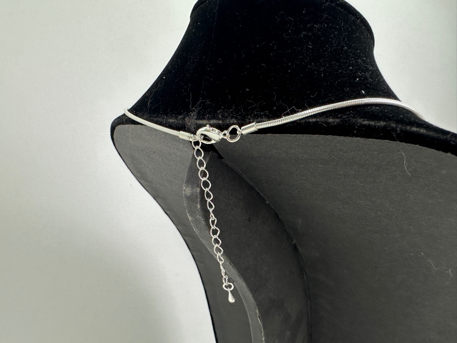 Pair Of Modernist Necklaces By Palm Springs Jewelry Designer Laurent Scott Collection Contempo Series 34'L & 16'L [Photo 7]