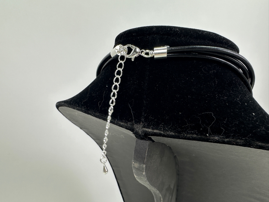 Pair Of Modernist Necklaces By Palm Springs Jewelry Designer Laurent Scott Collection Contempo Series 14'L & 16'L [Photo 5]