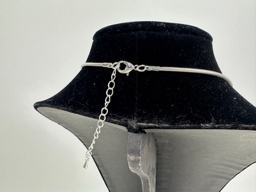 Pair Of Modernist Necklaces By Palm Springs Jewelry Designer Laurent Scott Collection Contempo Series 30'L & 17'L [Photo 5]