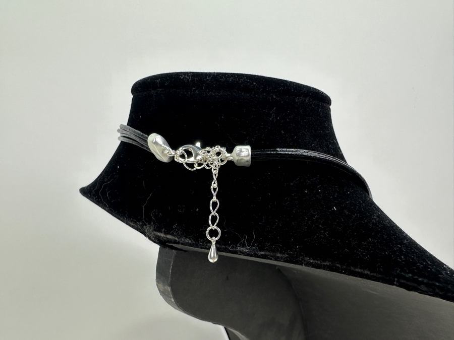 Pair Of Modernist Necklaces By Palm Springs Jewelry Designer Laurent Scott Collection Contempo Series 30'L & 16'L [Photo 7]