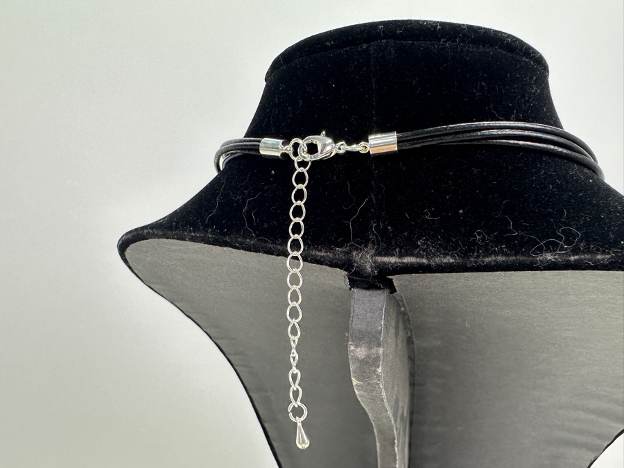 Pair Of Modernist Necklaces By Palm Springs Jewelry Designer Laurent Scott Collection Contempo Series 14'L & 36'L [Photo 5]