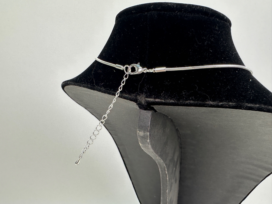 Pair Of Modernist Necklaces By Palm Springs Jewelry Designer Laurent Scott Collection Contempo Series 36'L & 16'L [Photo 7]