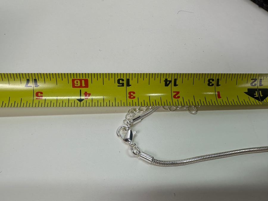 Pair Of Modernist Necklaces By Palm Springs Jewelry Designer Laurent Scott Collection Contempo Series 14'L & 30'L [Photo 9]