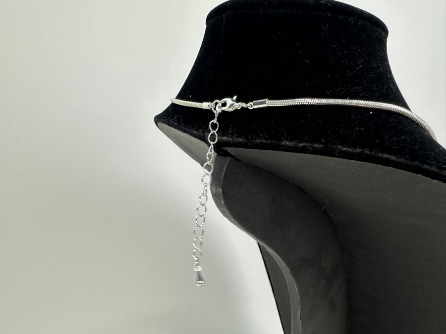 Pair Of Modernist Necklaces By Palm Springs Jewelry Designer Laurent Scott Collection Contempo Series 14'L & 30'L [Photo 8]