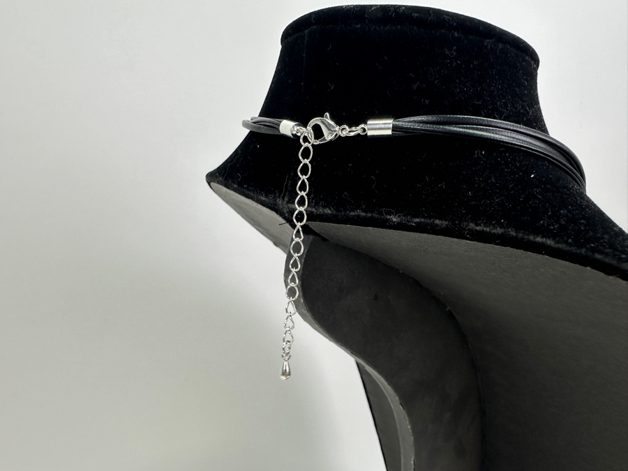 Pair Of Modernist Necklaces By Palm Springs Jewelry Designer Laurent Scott Collection Contempo Series 15'L & 31'L [Photo 5]