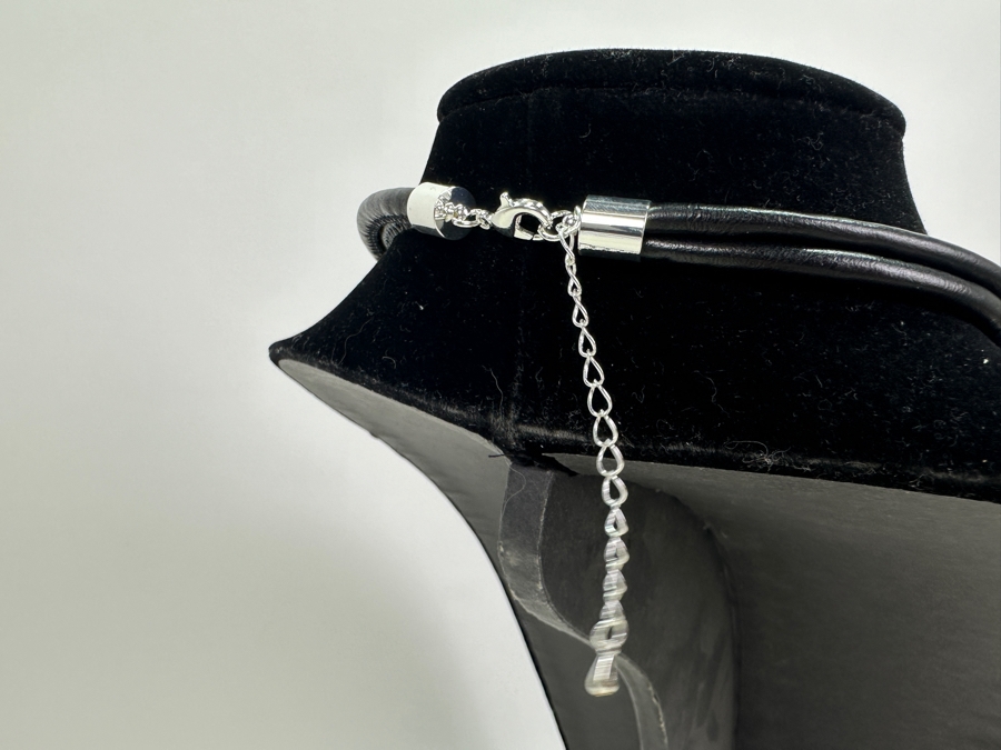 Pair Of Modernist Necklaces By Palm Springs Jewelry Designer Laurent Scott Collection Contempo Series 12'L & 14'L [Photo 5]