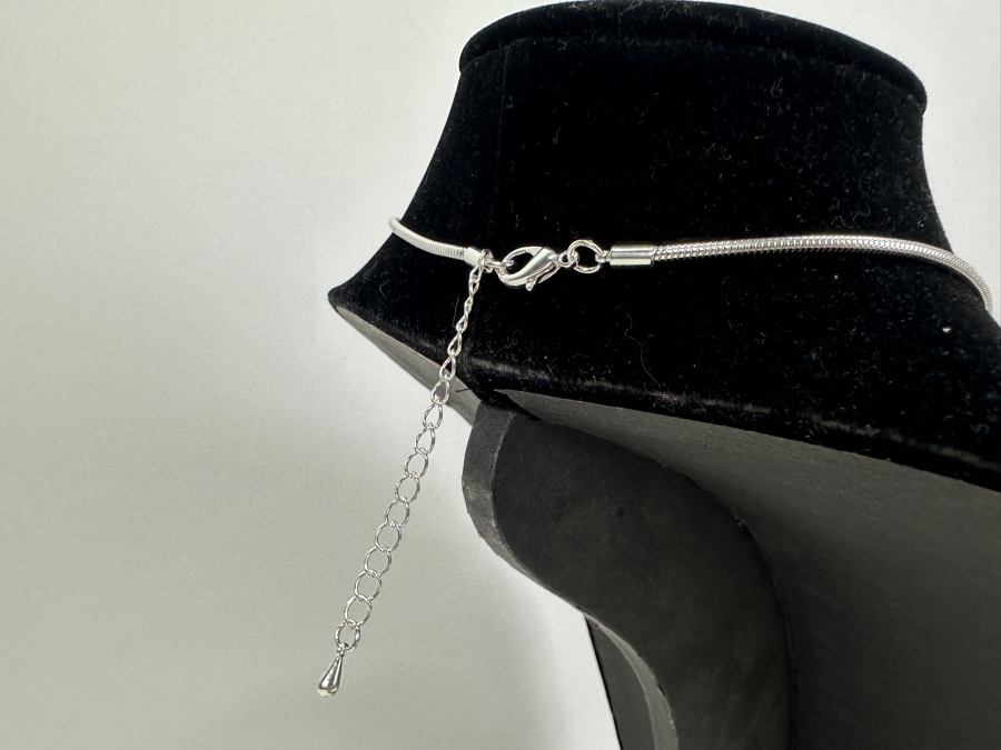 Pair Of Modernist Necklaces By Palm Springs Jewelry Designer Laurent Scott Collection Contempo Series 32'L & 16'L [Photo 8]