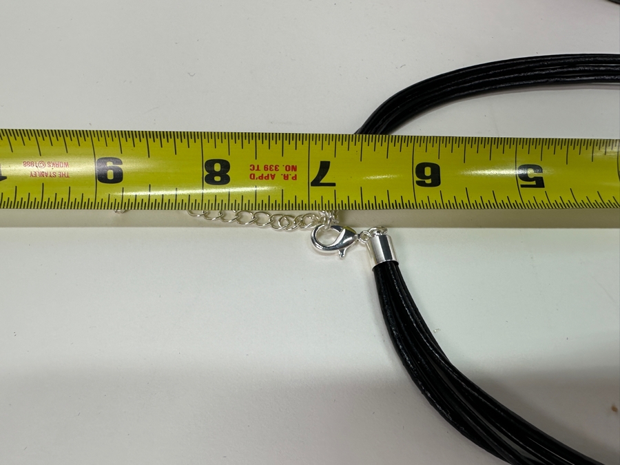 Pair Of Modernist Necklaces By Palm Springs Jewelry Designer Laurent Scott Collection Contempo Series 14'L & 32'L [Photo 7]