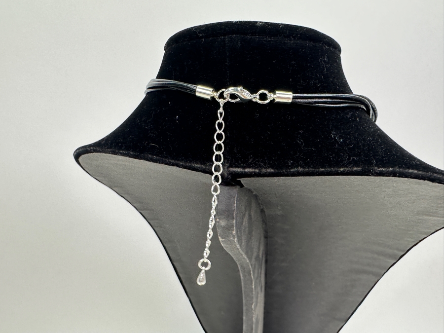 Pair Of Modernist Necklaces By Palm Springs Jewelry Designer Laurent Scott Collection Contempo Series 16'L & 14'L [Photo 9]