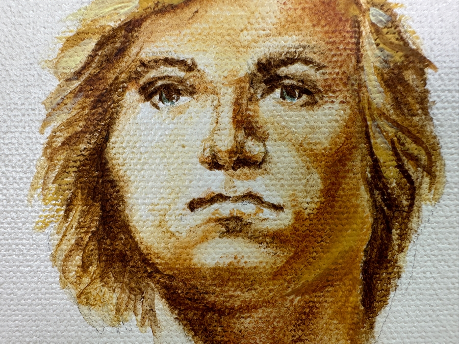 Just Added - Original Fantasy Painting On Canvas Unsigned By Artist 16 X 20 [Photo 6]