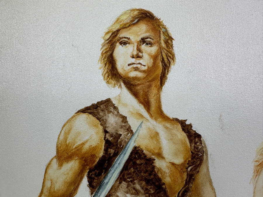 Just Added - Original Fantasy Painting On Canvas Unsigned By Artist 16 X 20 [Photo 2]