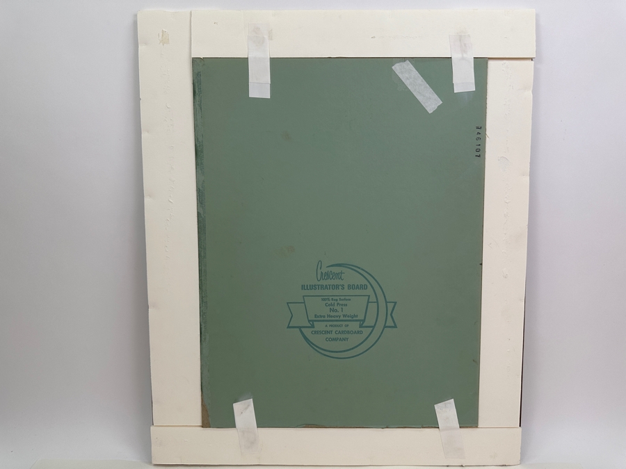 Just Added - Original Portrait Painting Of Elliot Palay (Opera Tenor) On Illustrator Board Signed By Artist Machare 10 X 13 [Photo 10]