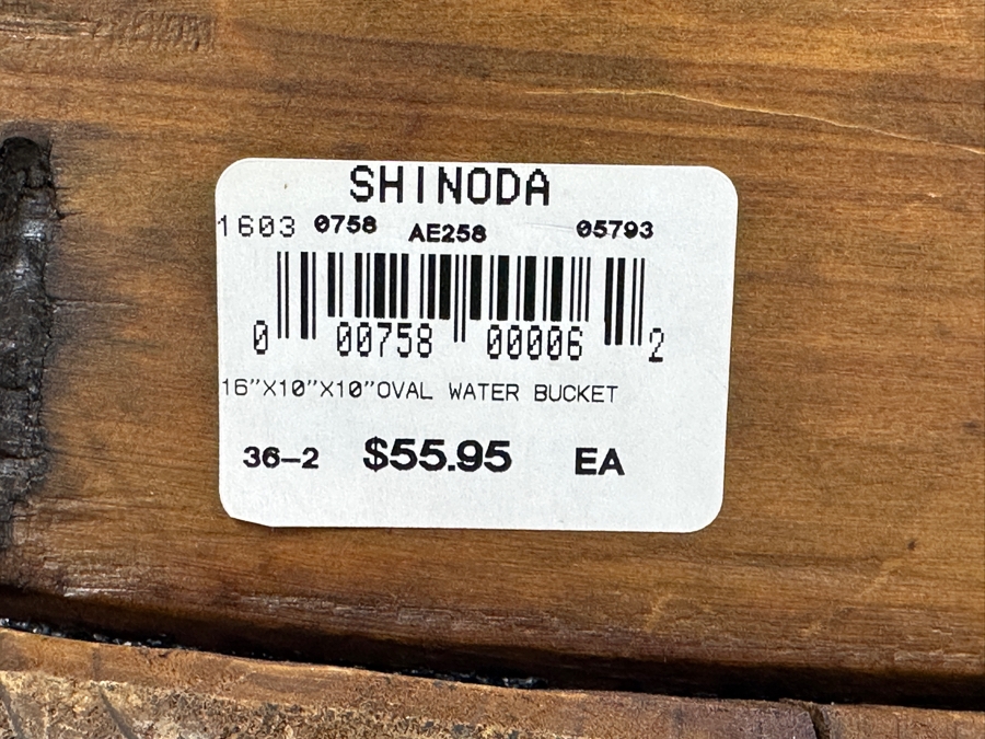 Just Added - Wooden Oval Water Bucket 16 X 10 X 10 [Photo 6]