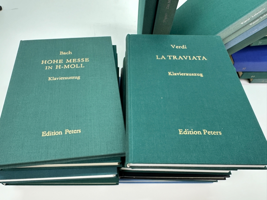 Just Added - Lot Of Vintage Edition Peters Hardcover Sheet Music Books Opera Music - 25 Books - See Photos [Photo 10]