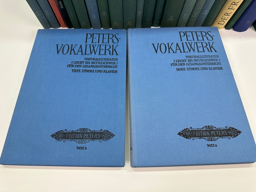Just Added - Lot Of Vintage Edition Peters Hardcover Sheet Music Books Opera Music - 25 Books - See Photos [Photo 3]