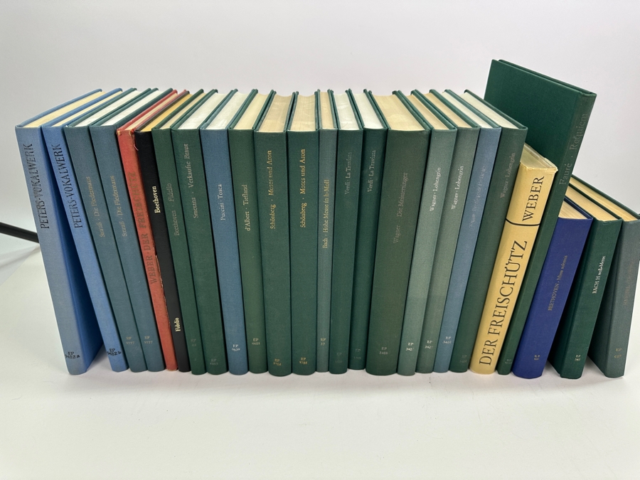 Just Added - Lot Of Vintage Edition Peters Hardcover Sheet Music Books Opera Music - 25 Books - See Photos [Photo 2]