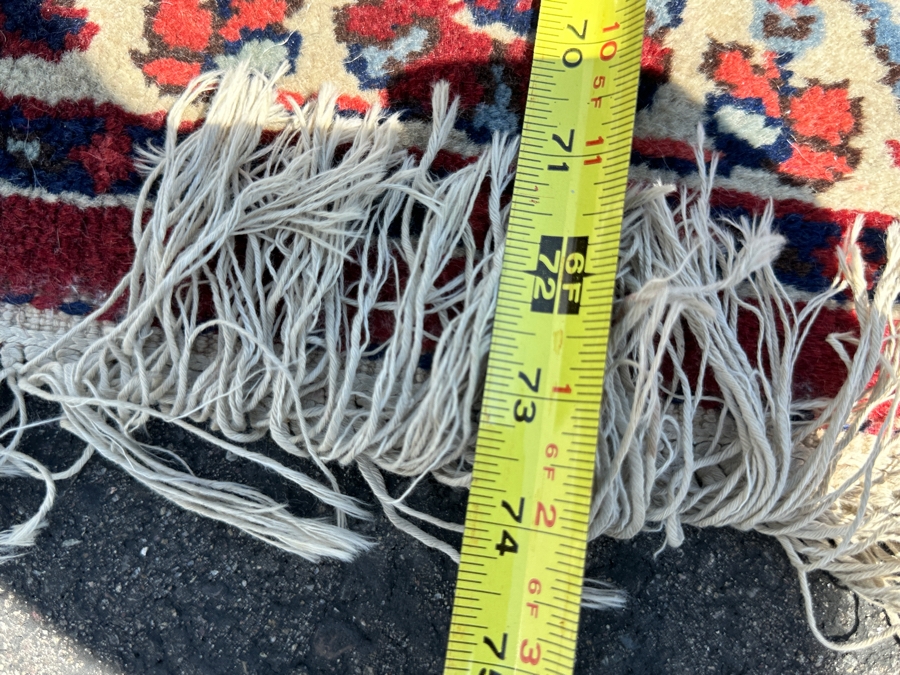 Vintage Hand Woven Wool Area Rug Made In Romania 30.5 X 74 [Photo 7]