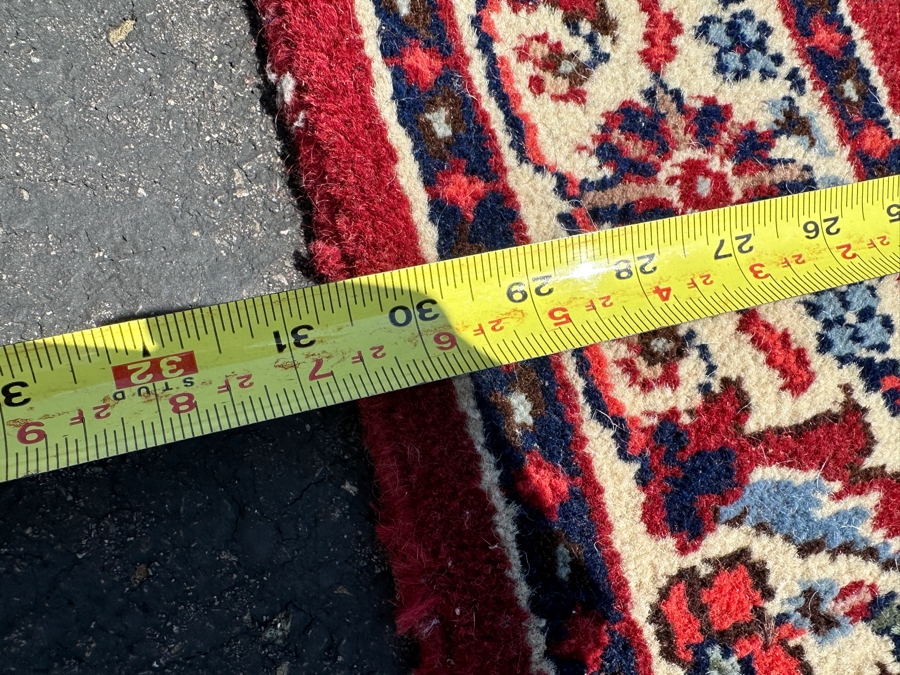 Vintage Hand Woven Wool Area Rug Made In Romania 30.5 X 74 [Photo 6]