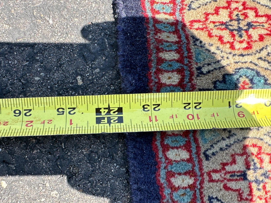 Vintage Hand Knotted Wool Prayer Rug 24 X 40 [Photo 7]