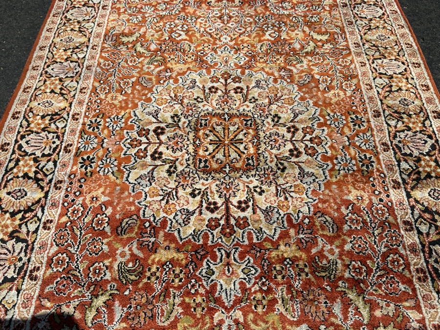 Vintage Hand Knotted Wool Persian Area Rug 37 X 65 [Photo 3]