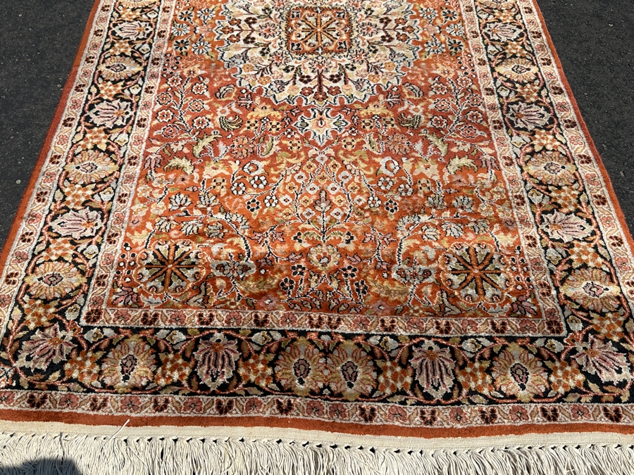Vintage Hand Knotted Wool Persian Area Rug 37 X 65 [Photo 2]