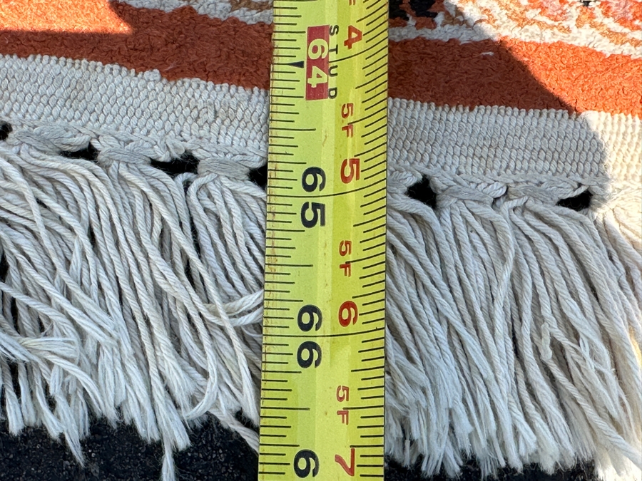 Vintage Hand Knotted Wool Persian Area Rug 37 X 65 [Photo 8]