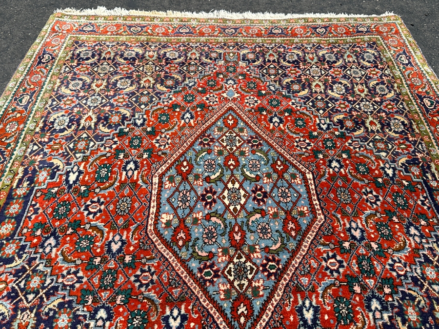 Vintage Hand Knotted Wool Area Rug Made In Iran 50 X 70 [Photo 6]