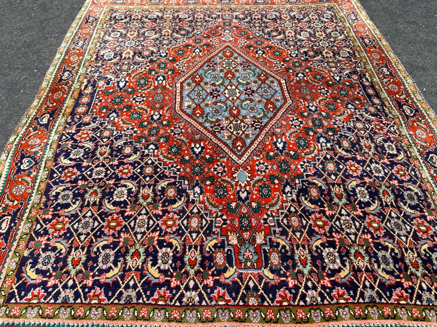 Vintage Hand Knotted Wool Area Rug Made In Iran 50 X 70 [Photo 4]