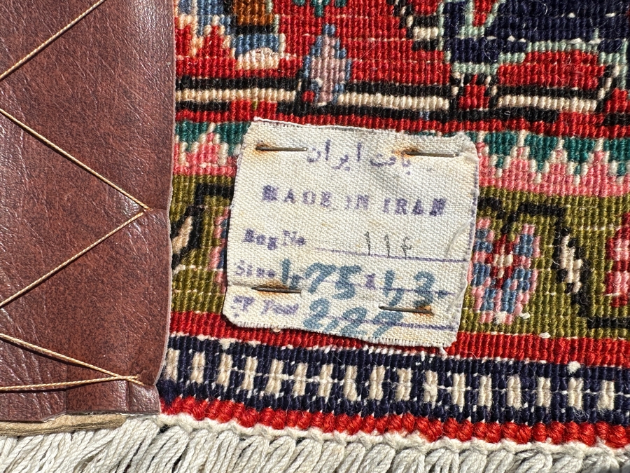 Vintage Hand Knotted Wool Area Rug Made In Iran 50 X 70 [Photo 8]