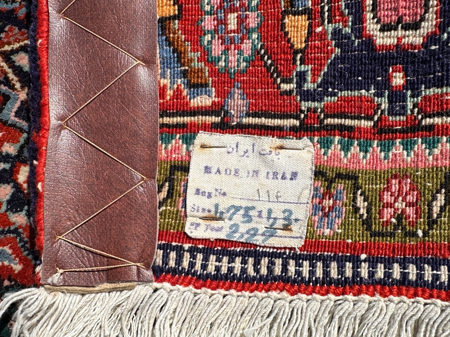 Vintage Hand Knotted Wool Area Rug Made In Iran 50 X 70 [Photo 9]