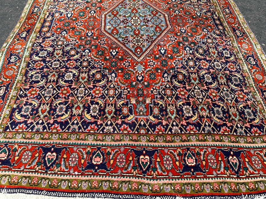 Vintage Hand Knotted Wool Area Rug Made In Iran 50 X 70 [Photo 3]