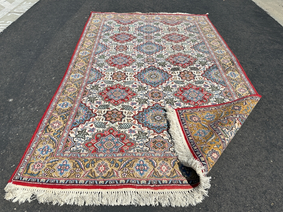Vintage Hand Knotted Wool Persian Area Rug 66.5 X 105 [Photo 4]