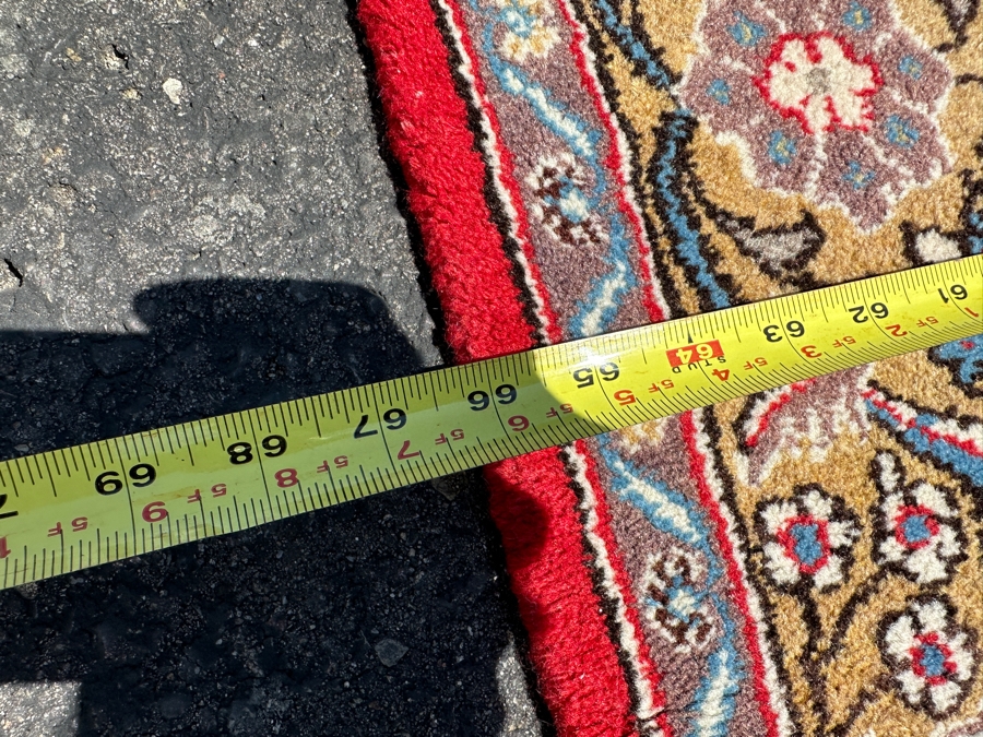 Vintage Hand Knotted Wool Persian Area Rug 66.5 X 105 [Photo 6]