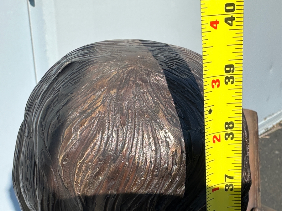 Life-size Boy with Book Bronze from the Raphael Pealle Foundry Limited Edition Estimate $3,000 24'W x 39'H [Photo 18]