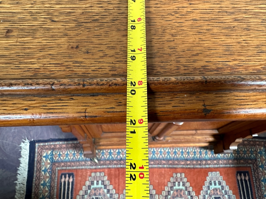 Antique Gothic Carved Oak Church Pulpit Lectern 39W X 21D X 44.75H [Photo 18]