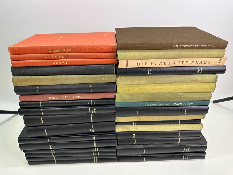 Just Added - Lot Of Vintage Hardcover Sheet Music Books Opera Music - 35 Books - See Photos [Photo 2]