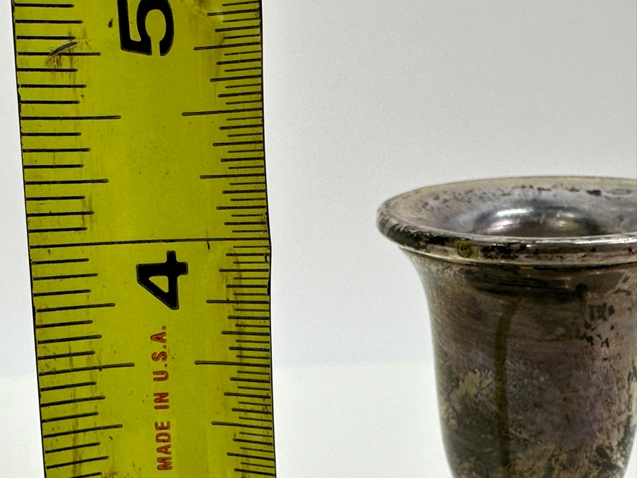 Pair Of Sterling Silver Weighted Royal Danish Candle Holders 4H [Photo 6]