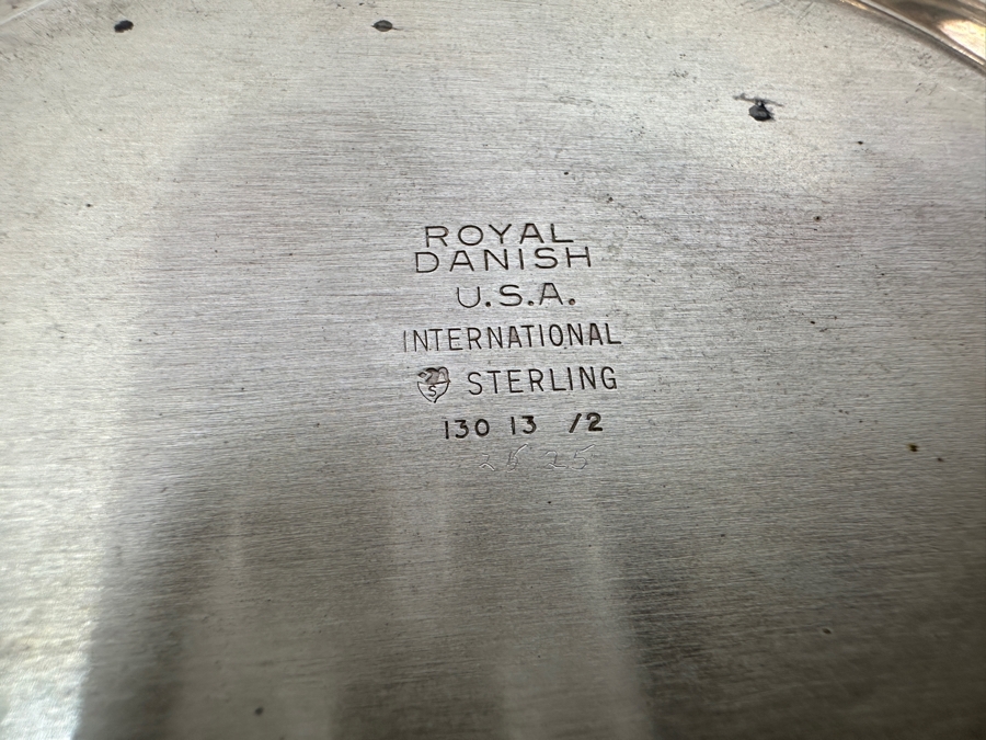 Royal Danish Sterling Silver Gravy Boat With Underplate 8.5W X 4H 543.7g [Photo 11]