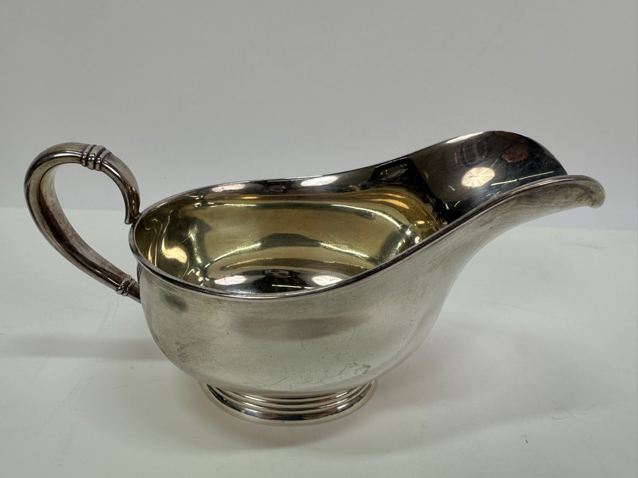 Royal Danish Sterling Silver Gravy Boat With Underplate 8.5W X 4H 543.7g [Photo 9]