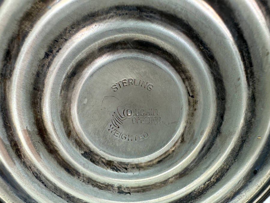 Pair Of Sterling Silver Weighted Candelabras 10W X 6H [Photo 4]