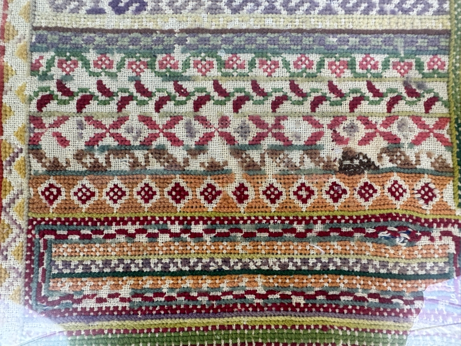 Antique Framed Embroidery 12 X 19 [Photo 4]