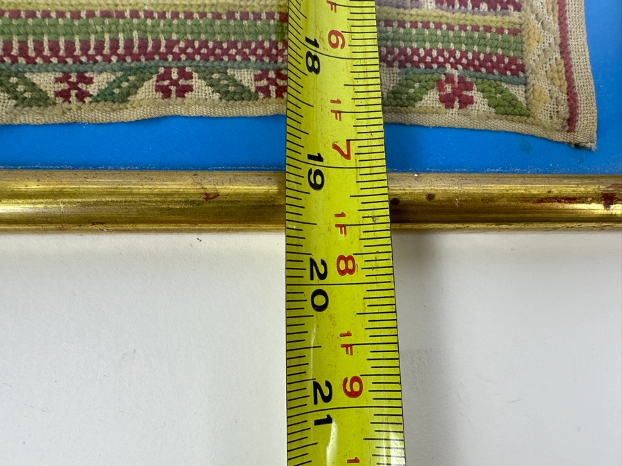 Antique Framed Embroidery 12 X 19 [Photo 8]